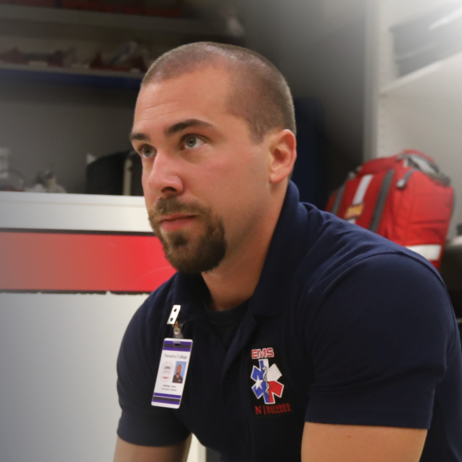 Picture of Navarro College Paramedic student